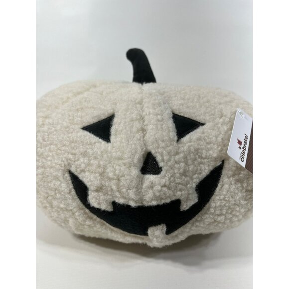 Halloween Jack-O'-Lantern Pumpkin With Bat Wings 8.5" x 19" Decorative Pillow - Picture 10 of 16